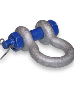 Shackle 5/16'' curved galv 0.75t DIN EN 13889